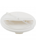 Winco 20gal White Container Rotating Lid