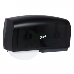 Scott® Essential Coreless Jumbo Double Roll Toilet Paper Dispenser Black