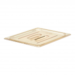 Cambro H-Pan™ High Heat Insert Solid Lid Half Size Amber