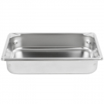 Jacob's Pride® Super Pan V® Stainless Steel Steam Table Food Pan Half Size 2½" Deep