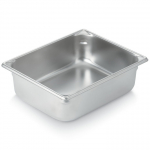 Jacob's Pride® Super Pan V® Stainless Steel Steam Table Food Pan Half Size 4" Deep
