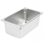 Jacob's Pride® Super Pan V® Stainless Steel Steam Table Food Pan Fourth Size 4" Deep