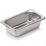 Jacob's Pride® Super Pan V® Stainless Steel Steam Table Food Pan Ninth Size 2½" Deep