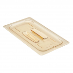 Cambro H-Pan™ High Heat Insert Solid Lid Third Size Amber