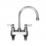 Fisher Deck Mount Faucet 4"c/c w/6" Swivel Gooseneck Spout