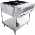 Servewell® Stainless Steel 700W 2-Well Hot-Food Table 208~240V/1Ph