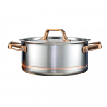 Meyer 5.1L CopperClad 5-Ply Copper Core Stainless Steel Dutch Oven with Cover