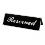 Vollrath "Reserved" Tabletop Tent Sign