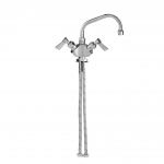 Fisher Single Deck Dual Control Faucet with 12" Swing Spout