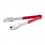 Brown One-Piece 9" Tongs Red