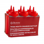 Browne 16oz Red Squeeze Bottles 6/ST