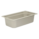 Stainless Steel Steam Table Insert Pan Third Size 4" Deep