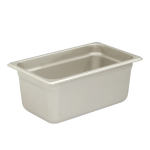 Stainless Steel Steam Table Insert Pan Fourth Size 6" Deep