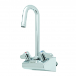 T&S Brass® Equip 4" C/C Wall Mount Workboard Faucet with 3" Swivel Gooseneck