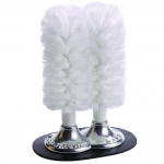 Browne Double Head Glass Washing Brush w/Suction Base