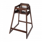 Browne 27¼" Tall High Chair Walnut Finish w/Safety Belt