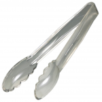 Cambro Lugano® 9" Scalloped Tongs Clear