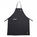 Winco Full-Length Bib Apron with Pockets Black