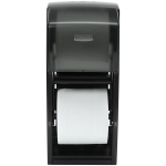 Kleenex Bathroom Tissue Dispenser, Double Roll, Coreless, Smoke Grey
