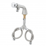 T&S Brass Self-Closing Single Hole Deck Mount Mixing Faucet