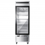 EFI Versa Chill 27" Bottom Mount Glass Door Cooler Stainless Steel Right-Hinged