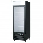 EFI Versa Chill 27" Bottom Mount Glass Door Merchandiser Cooler Black Right-Hinged
