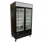 EFI X-Line 48" Pass-Through Glass Door Merchandiser Cooler Black