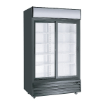 EFI 44½" Bottom Mount Glass Sliding Door Merchandiser Cooler Black