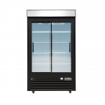EFI Versa Chill 48" Bottom Mount Glass Door Merchandiser Cooler Black