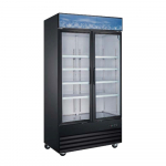 EFI X-Line 39" Bottom Mount Glass Door Merchandiser Cooler Black