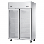 EFI Versa Chill 52" Bottom Mount Glass Door Cooler Stainless Steel