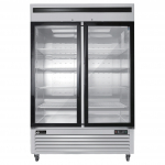 EFI Versa Chill 54" Bottom Mount Glass Door Cooler Stainless Steel