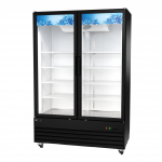 EFI 54" Bottom Mount Glass Door Cooler Black