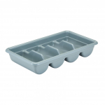 Cambro Poly Cambox® Divided Cutlery Bin Light Grey
