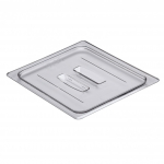 Cambro Camwear® Clear Polycarbonate Food Pan Lid Half Size Solid