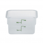 Cambro Camsquares® Translucent 2 Quart Square Food Storage Container