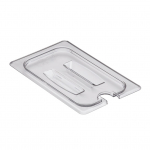 Cambro Camwear® Clear Polycarbonate Food Pan Lid Fourth Size Notched