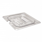 Cambro Camwear® Clear Polycarbonate Food Pan Lid Sixth Size Notched