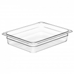 Cambro Camwear® Clear Food Pan Half Size 2½" Deep