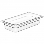 Cambro Camwear® Clear Food Pan Third Size 2½" Deep