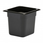 Cambro Camwear® Black Insert Pan Sixth Size 6" Deep