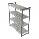 Cambro Camshelving® 21" × 42" × 72" Starter Shelving Unit w/4 Vented Shelves