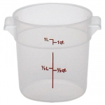 Cambro Translucent Round 1 Quart Food Storage Container