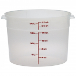 Cambro Translucent Round 22 Quart Food Storage Container