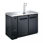 EFI 48⅞" Back Bar Direct Draw Cooler with 1 Tower Black