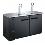EFI 60⅘" Back Bar Direct Draw Cooler with 2 Towers Black