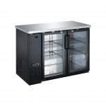 EFI Classic Chill Series Black 48¾" Back Bar Cooler with Swing Doors
