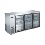 EFI Classic Chill Series Stainless Steel 72¾" Back Bar Cooler with Swing Doors