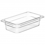 Cambro Camwear® Clear Food Pan Fourth Size 2½" Deep