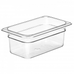 Cambro Camwear® Clear Food Pan Fourth Size 4" Deep